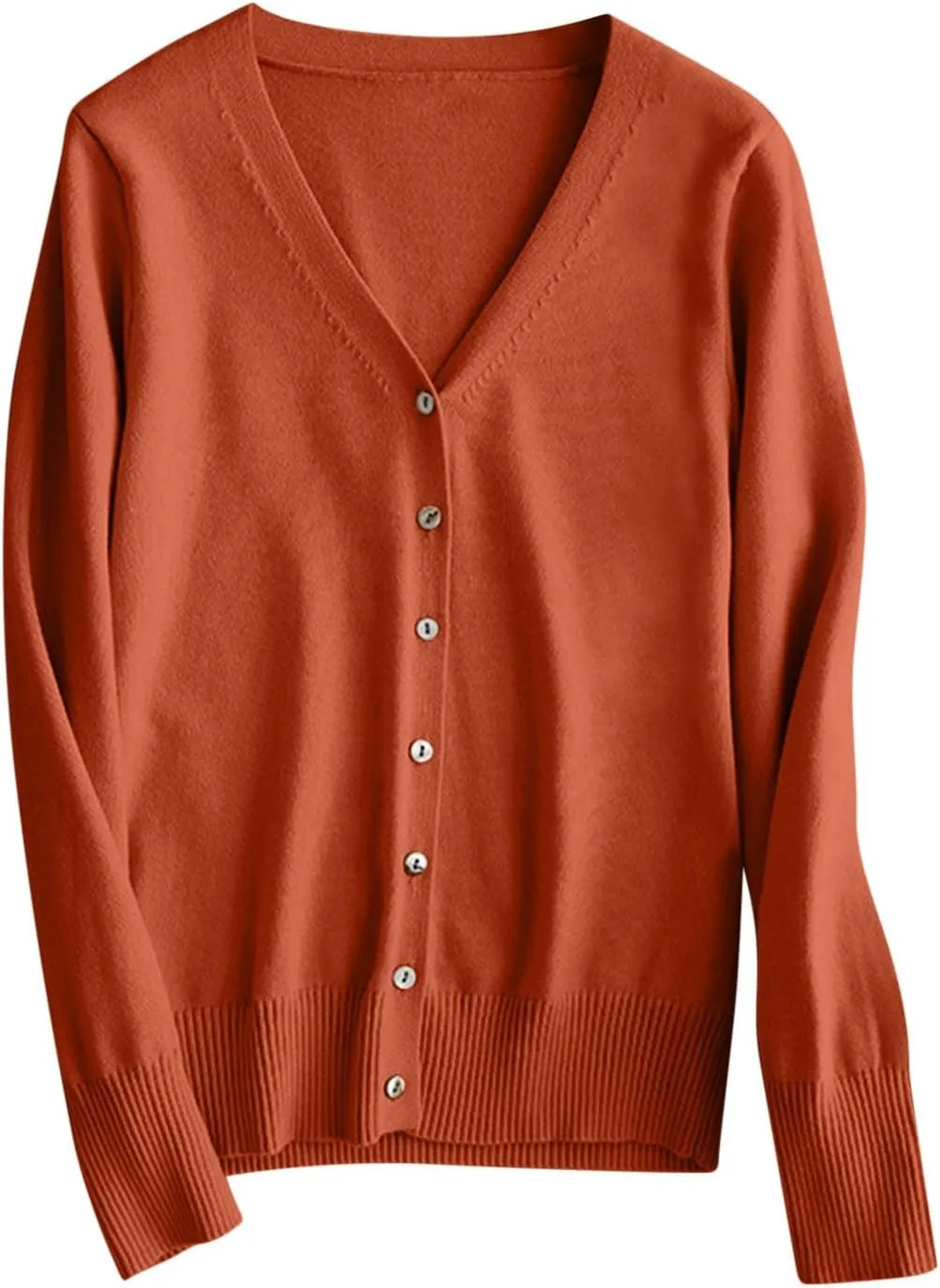 Women's Cardigan Sweaters Oversized Long Sleeve Lightweight Cardigan Crochet Knit Button Down Cardigan