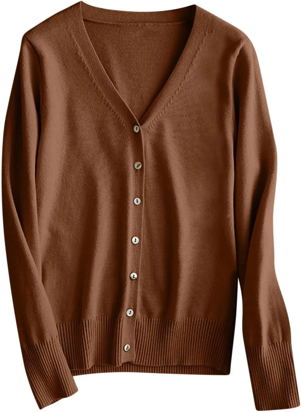 Women's Cardigan Sweaters Oversized Long Sleeve Lightweight Cardigan Crochet Knit Button Down Cardigan