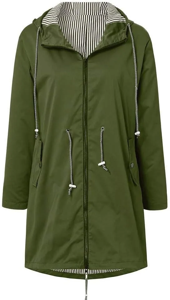 Womens Casual Flannel Wool Blend Lapel Button Down Plus Jacket Rain Hooded Size Women Outdoor Fall Flannel Jacket