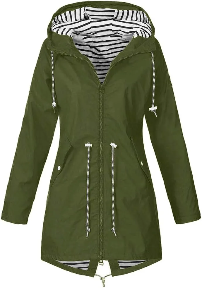 Womens Casual Flannel Wool Blend Lapel Button Down Plus Jacket Rain Hooded Size Women Outdoor Fall Flannel Jacket