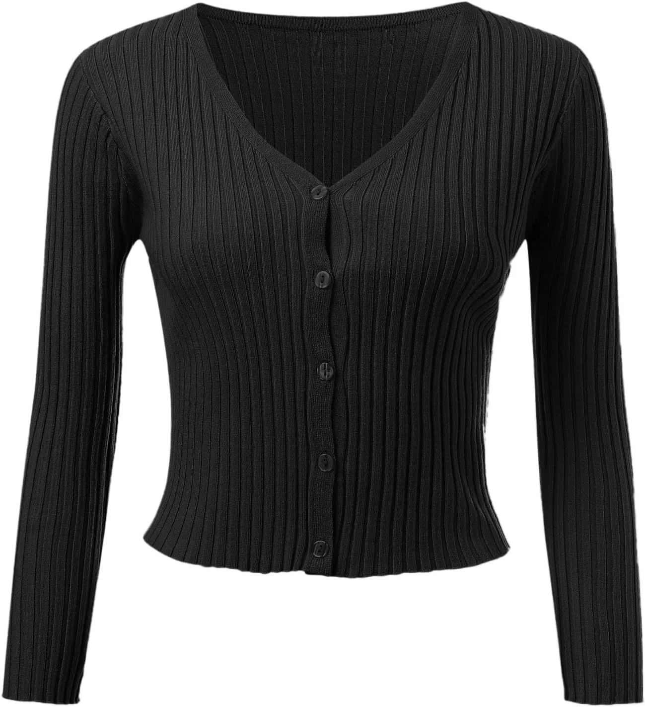 Womens Cropped Cardigan Long Sleeve Lightweight Crochet Knit Sweater Tops Cardigan Sweater 2023 Fall Open Front Shirts