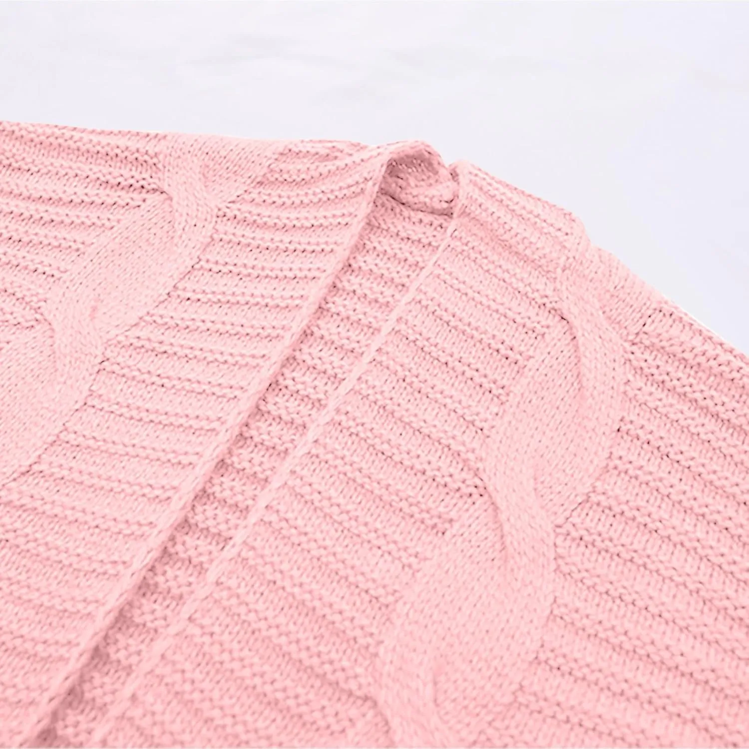 Womens Cropped Cardigan Sweaters Dressy Casual 2024 Fall Lightweight Open Front Coat Tops Chunky Knit Bolero Shrugs