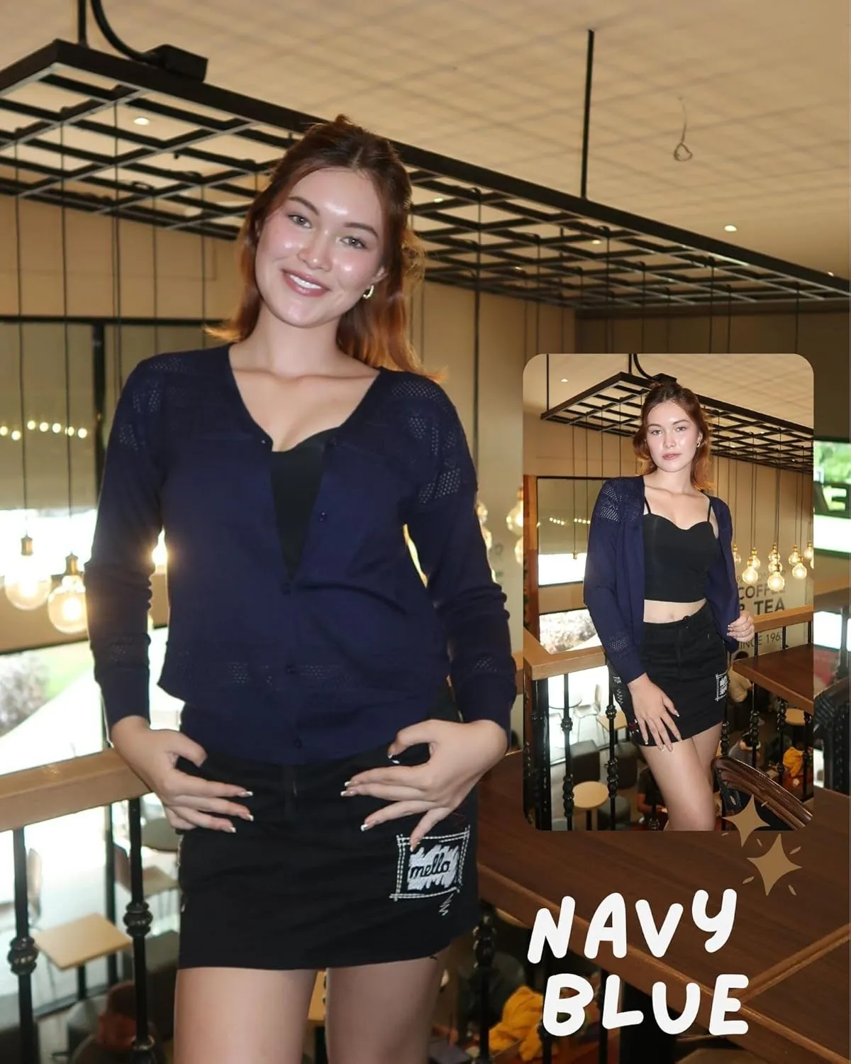 Women's Cropped Cardigan Sweaters Long Sleeve V-Neck Button Down Lightweight Sweaters