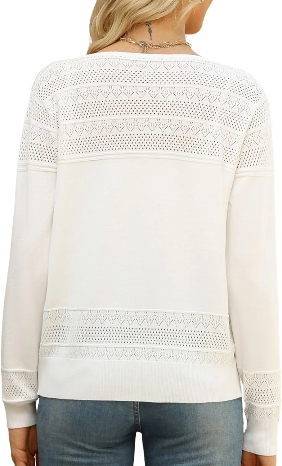 Women's Cropped Cardigan Sweaters Long Sleeve V-Neck Button Down Lightweight Sweaters