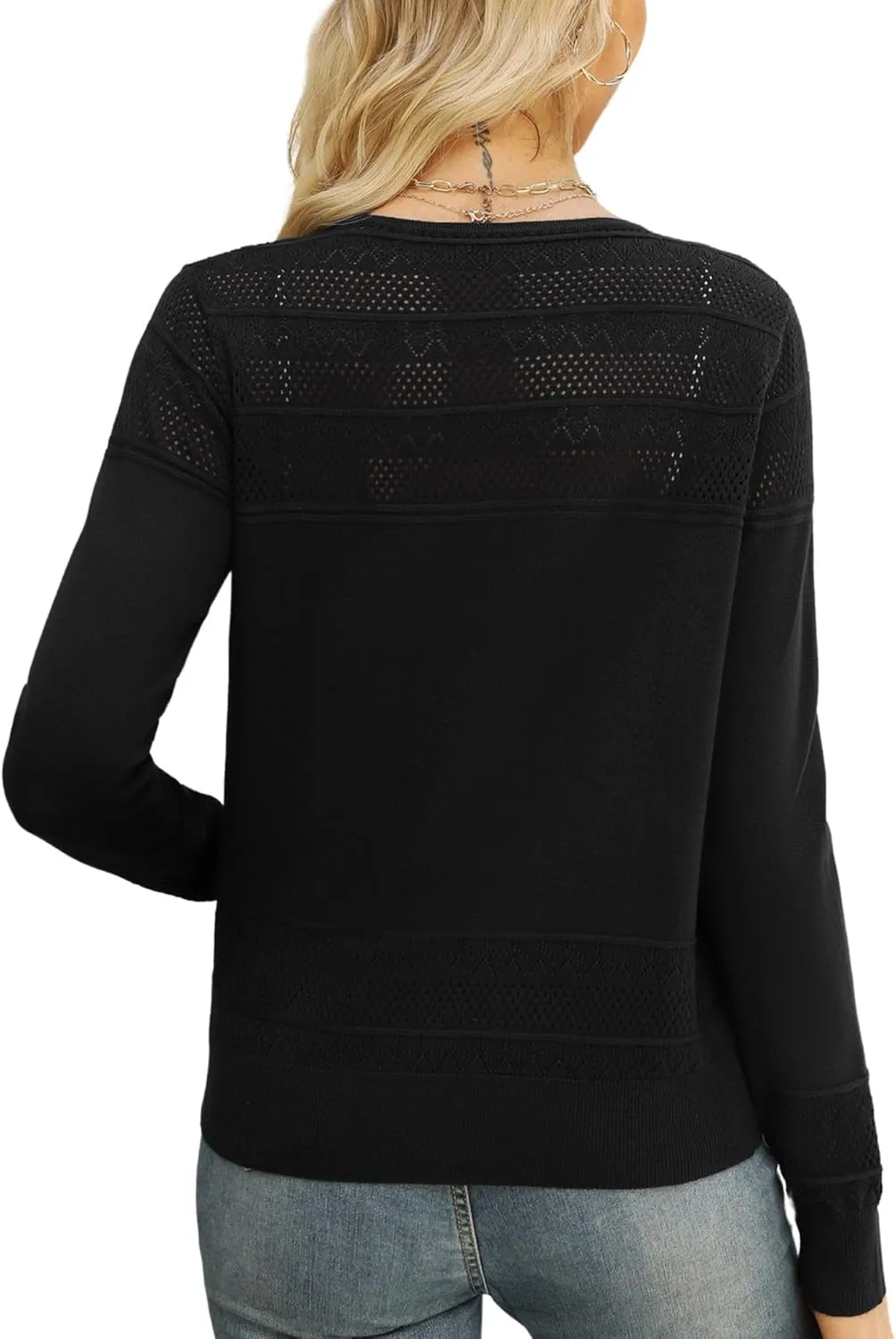 Women's Cropped Cardigan Sweaters Long Sleeve V-Neck Button Down Lightweight Sweaters
