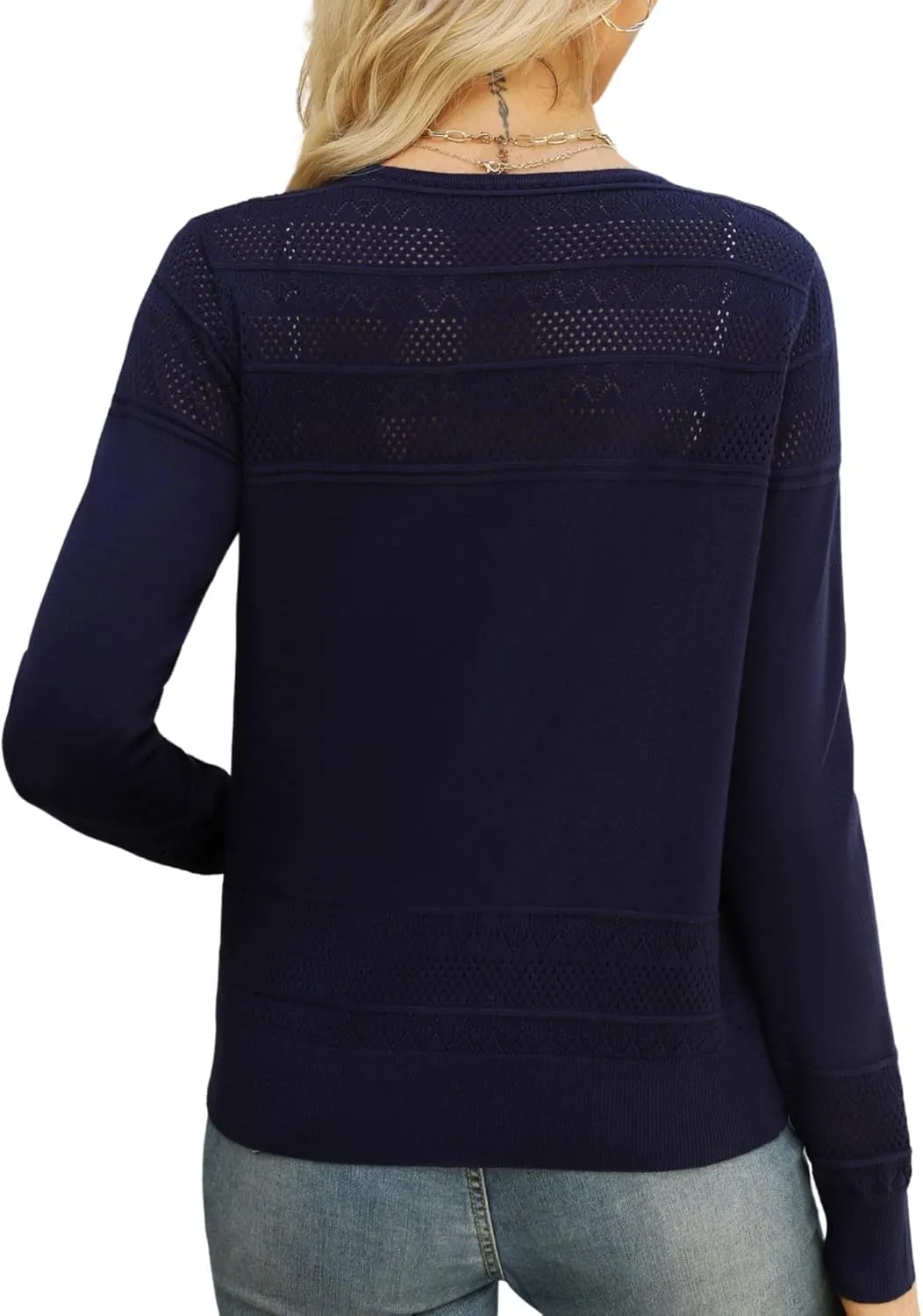 Women's Cropped Cardigan Sweaters Long Sleeve V-Neck Button Down Lightweight Sweaters
