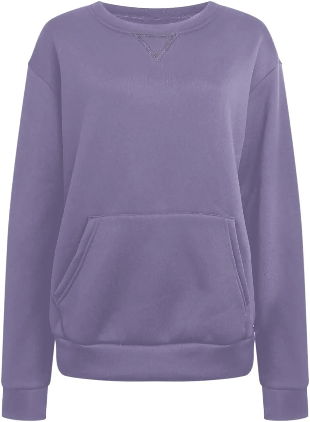 Womens Cropped Pullover Tops 2024 Fall Long Sleeve Solid Color Blouses Casual Loose Sweaters Sweatshirts Trending
