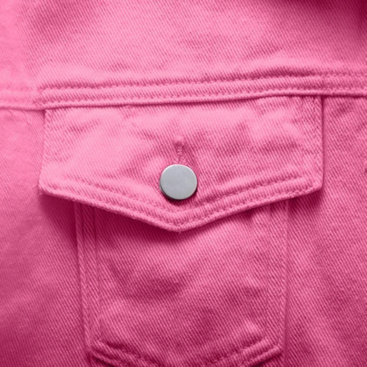 Women's Denim Jacket Button Down Fashion Casual Denim Jacket Stretchy Long Sleeve Jean Jackets with Pockets