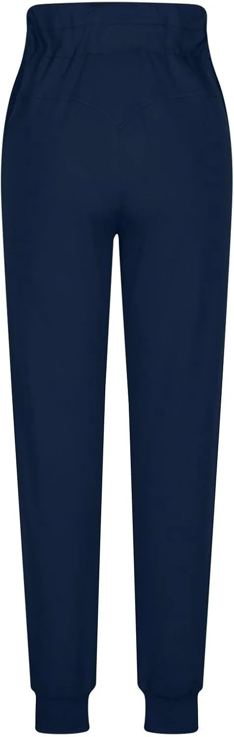 Womens Fleece Lined Athletic Joggers High Waisted Winter Warm Thermal Sweatpants Workout Lounge Pants Pockets