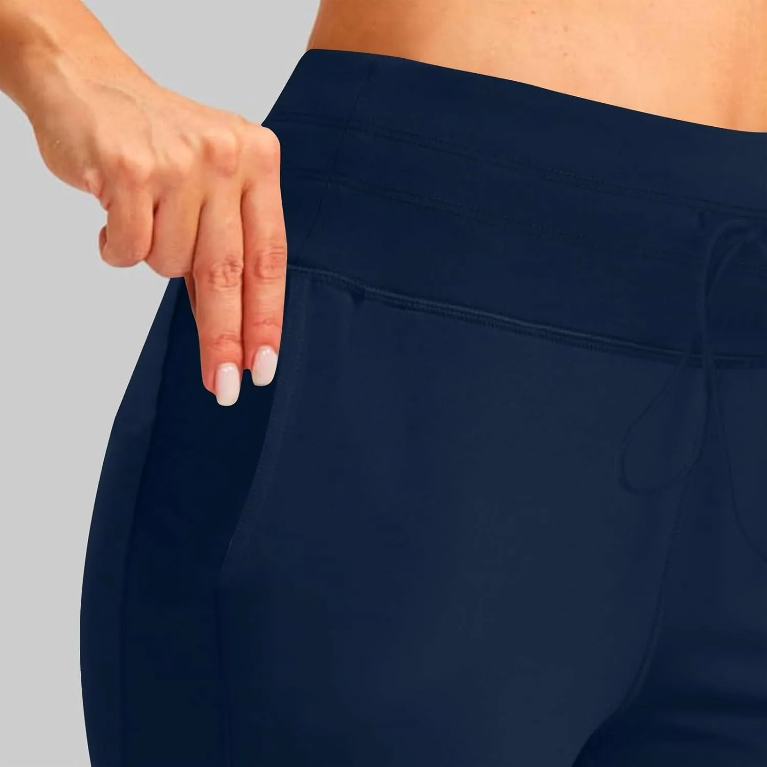 Womens Fleece Lined Athletic Joggers High Waisted Winter Warm Thermal Sweatpants Workout Lounge Pants Pockets