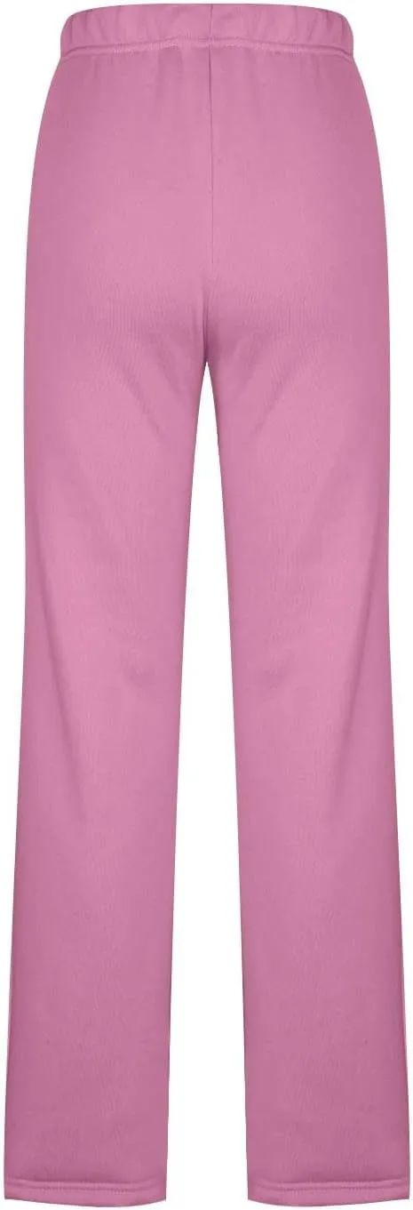 Women's Fleece Lined Joggers 2023 High Waisted Warm Sherpa Lined Athletic Sweatpants Wide Straight Leg Workout Pants