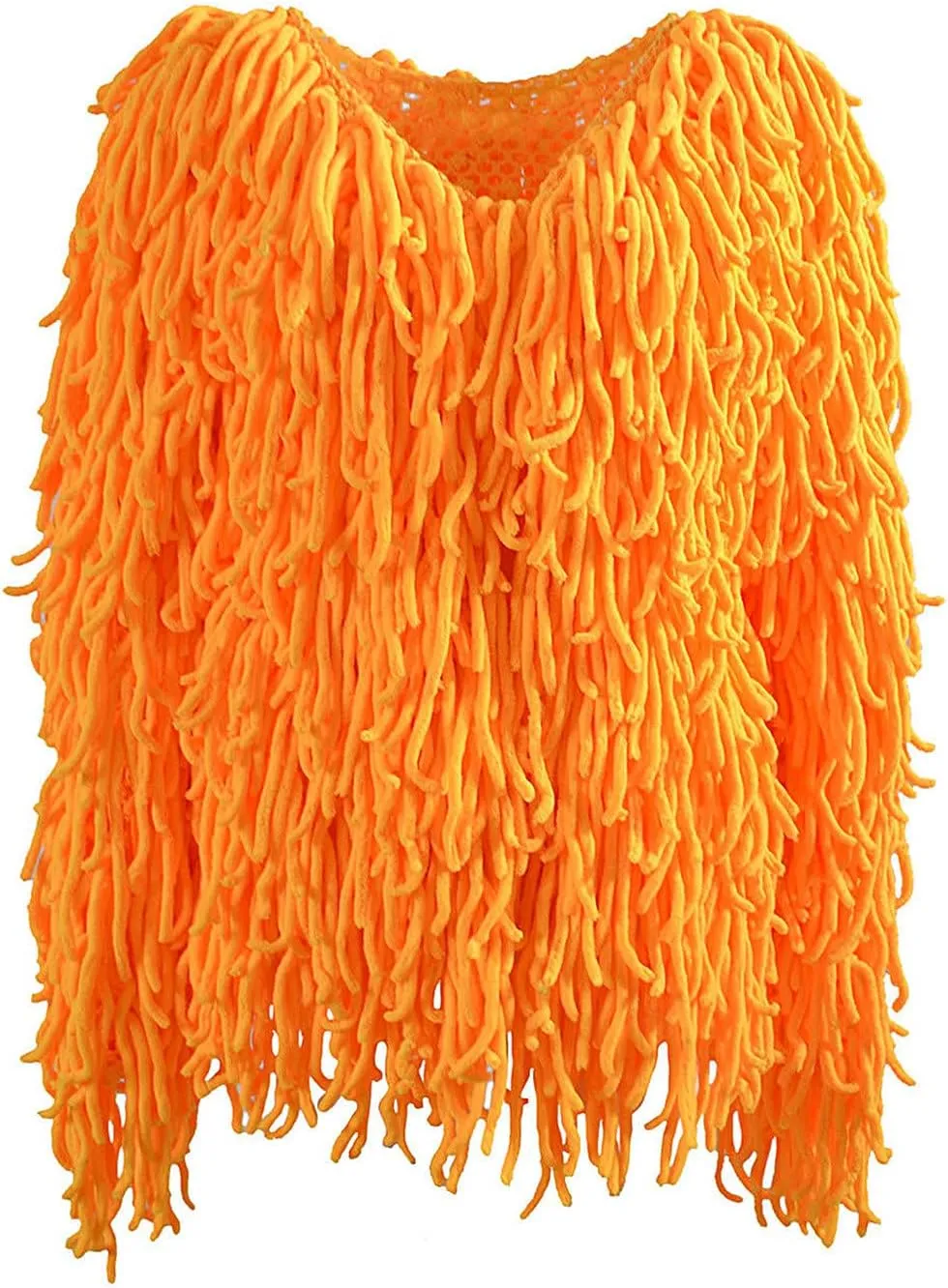 Womens Fringed Sweater Jacket Cropped Fringe Faux Suede Jackets Woven Hollow Solid Color Cardigan Fashion Casual Tops