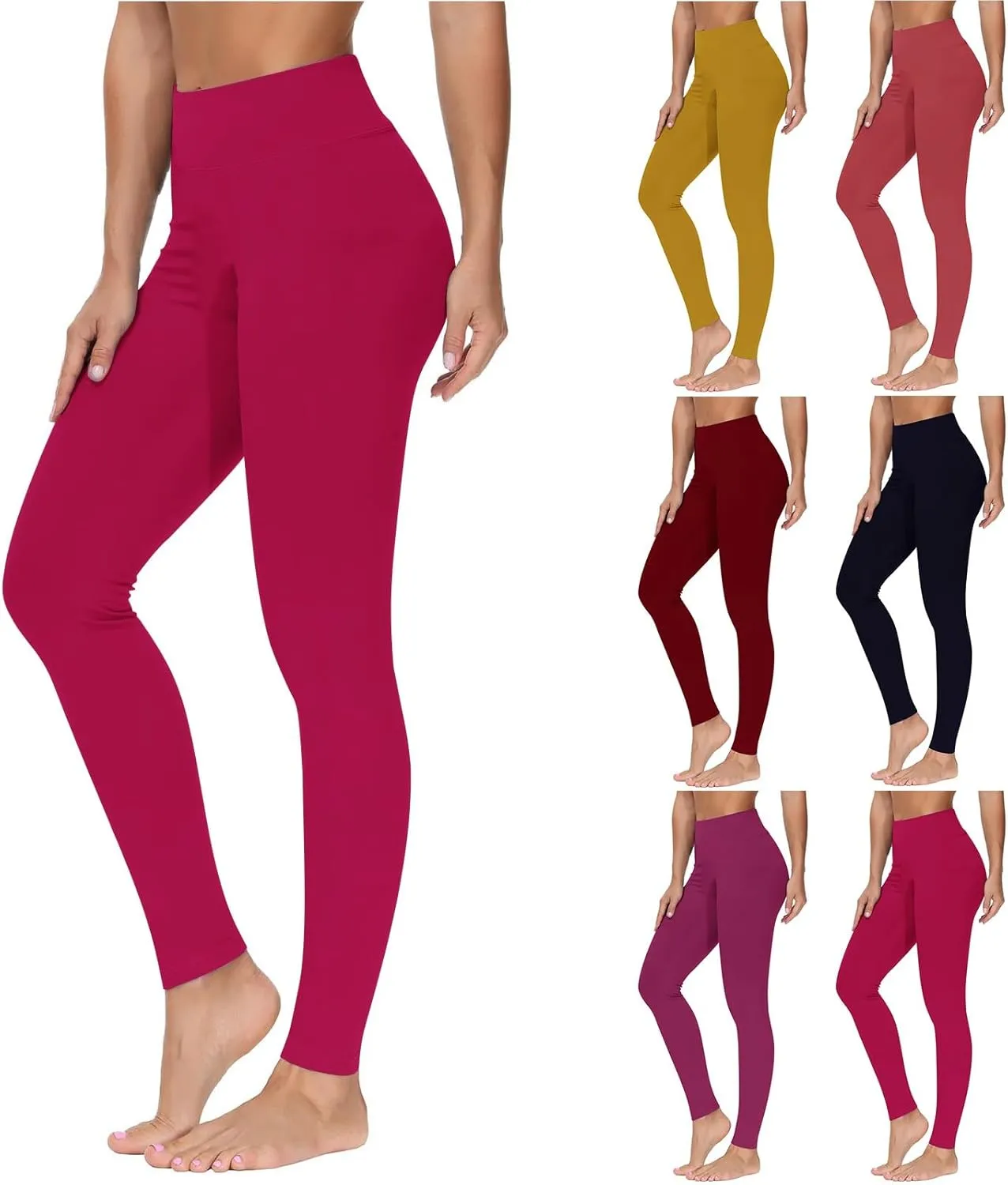Womens High Waisted Yoga Pants Yoga Exercise Pants Soft Workout Leggings Sport Comfortable Jogger Casual Pant Legging