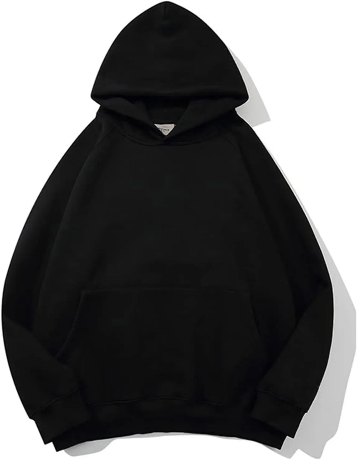 Womens Hoodies Sweatshirts Cropped Fall Fashion 2024 Outfits Trendy Solid Color Fleece Pullover Long Sleeve Top