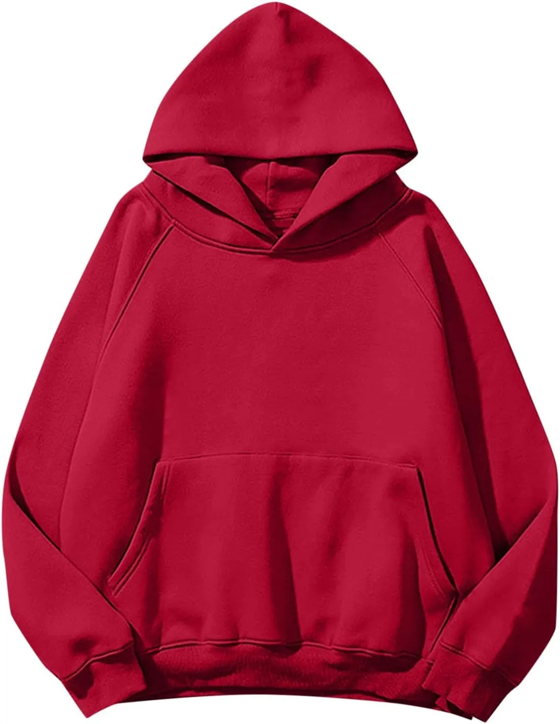 Womens Hoodies Sweatshirts Cropped Fall Fashion 2024 Outfits Trendy Solid Color Fleece Pullover Long Sleeve Top