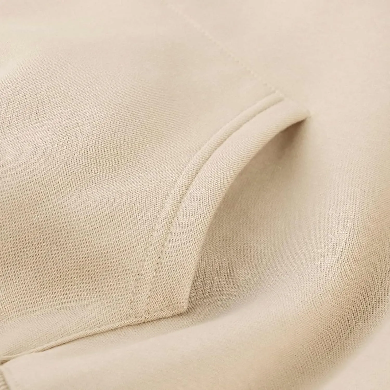 Womens Hoodies Sweatshirts Cropped Fall Fashion 2024 Outfits Trendy Solid Color Fleece Pullover Long Sleeve Top
