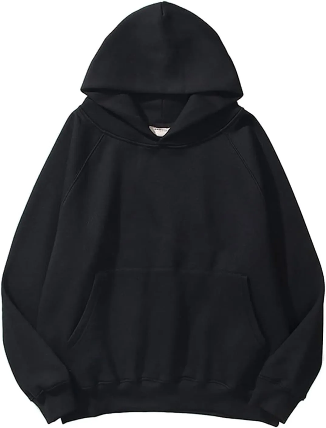 Womens Hoodies Sweatshirts Cropped Fall Fashion 2024 Outfits Trendy Solid Color Fleece Pullover Long Sleeve Top