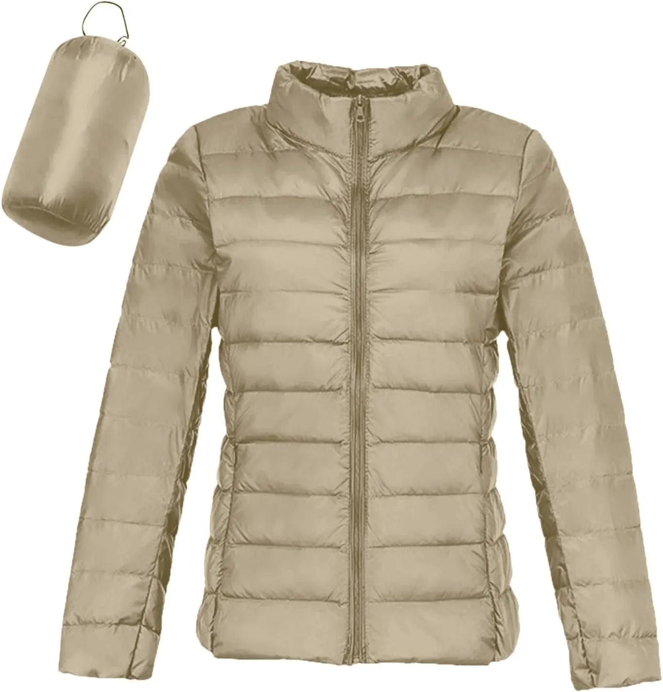 Womens Jackets Fall Packable Puffer Jacket Women Down Puffy Coat with Hood Zip Warm Bubble Coats Short 2024 Winter