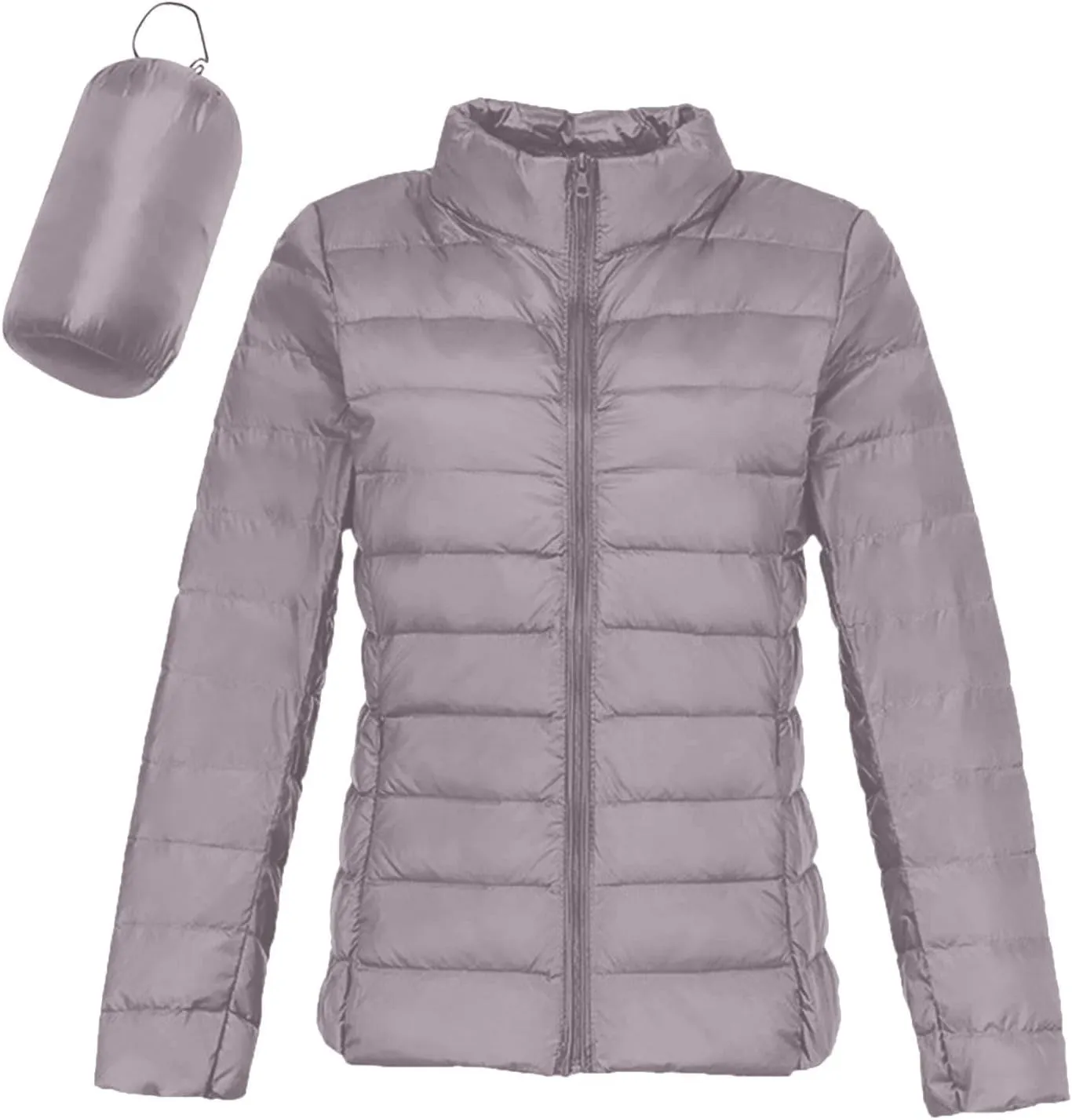 Womens Jackets Fall Packable Puffer Jacket Women Down Puffy Coat with Hood Zip Warm Bubble Coats Short 2024 Winter