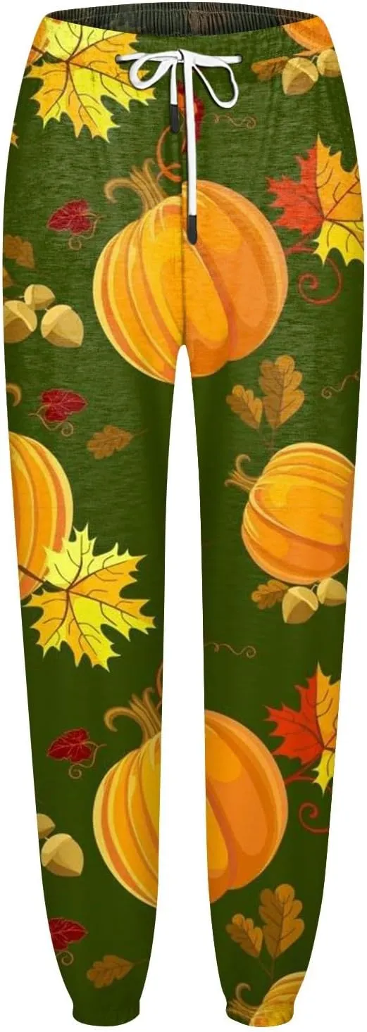 Womens Joggers with Pockets Fleece Lined Sweatpants Wide Straight Leg Pants Skeleton Print Plus Size Y2k Lounge Pants