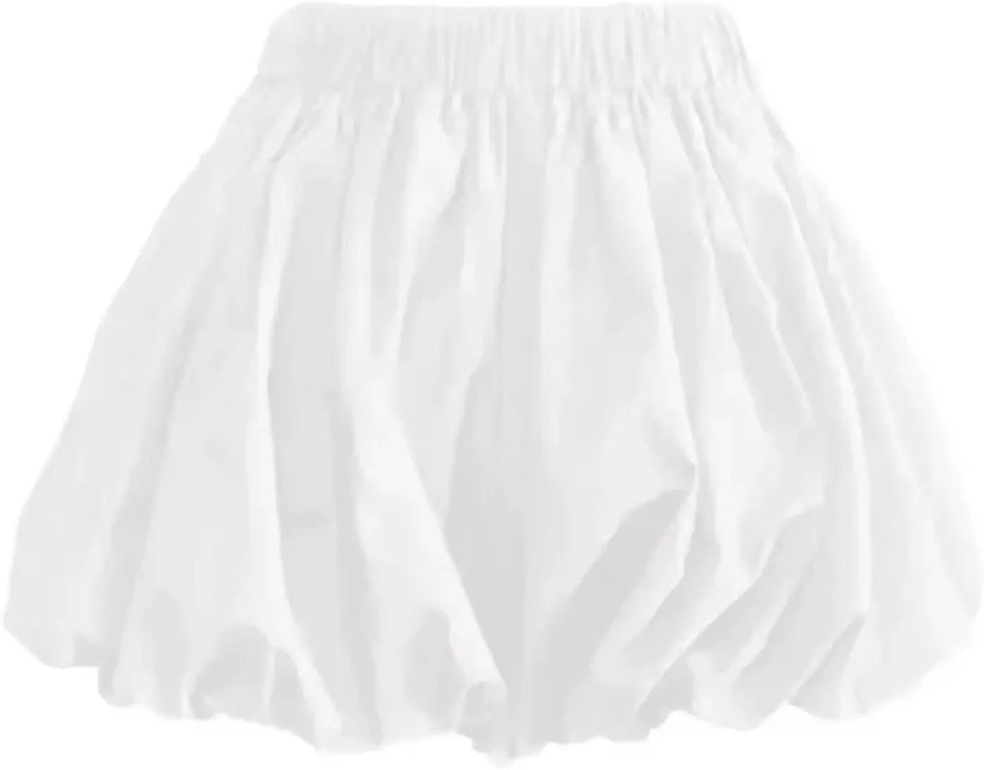 Women's Korean Style Mini A-Line Skirts Summer Casual High Waist Pleated Skirts
