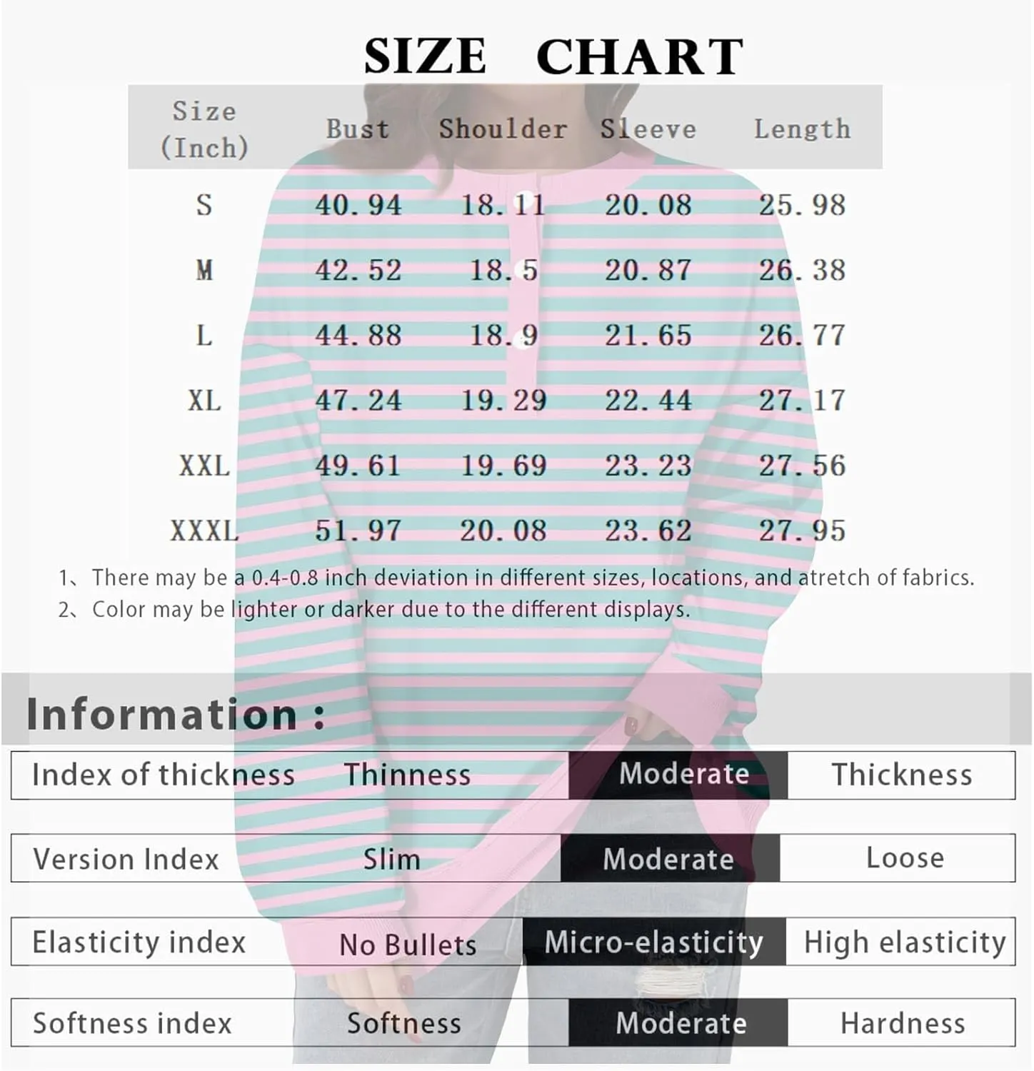 Womens Long Sleeve Tops Casual Color Block Crew Neck T Shirts Loose Fit Striped Oversized Drop Shoulder Blouses