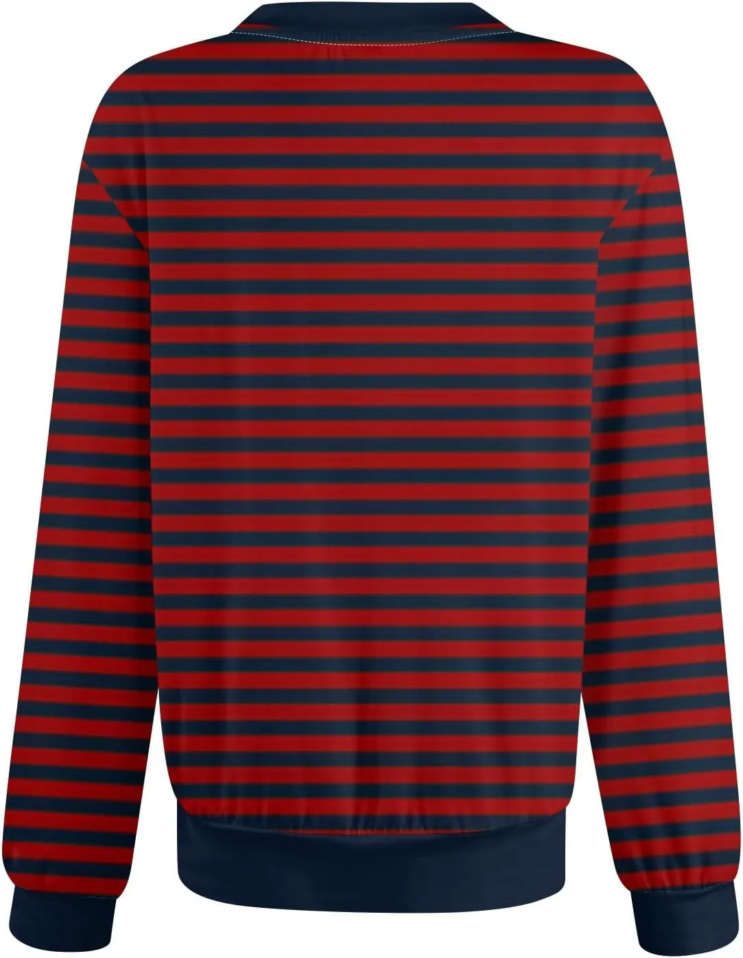 Womens Long Sleeve Tops Casual Color Block Crew Neck T Shirts Loose Fit Striped Oversized Drop Shoulder Blouses