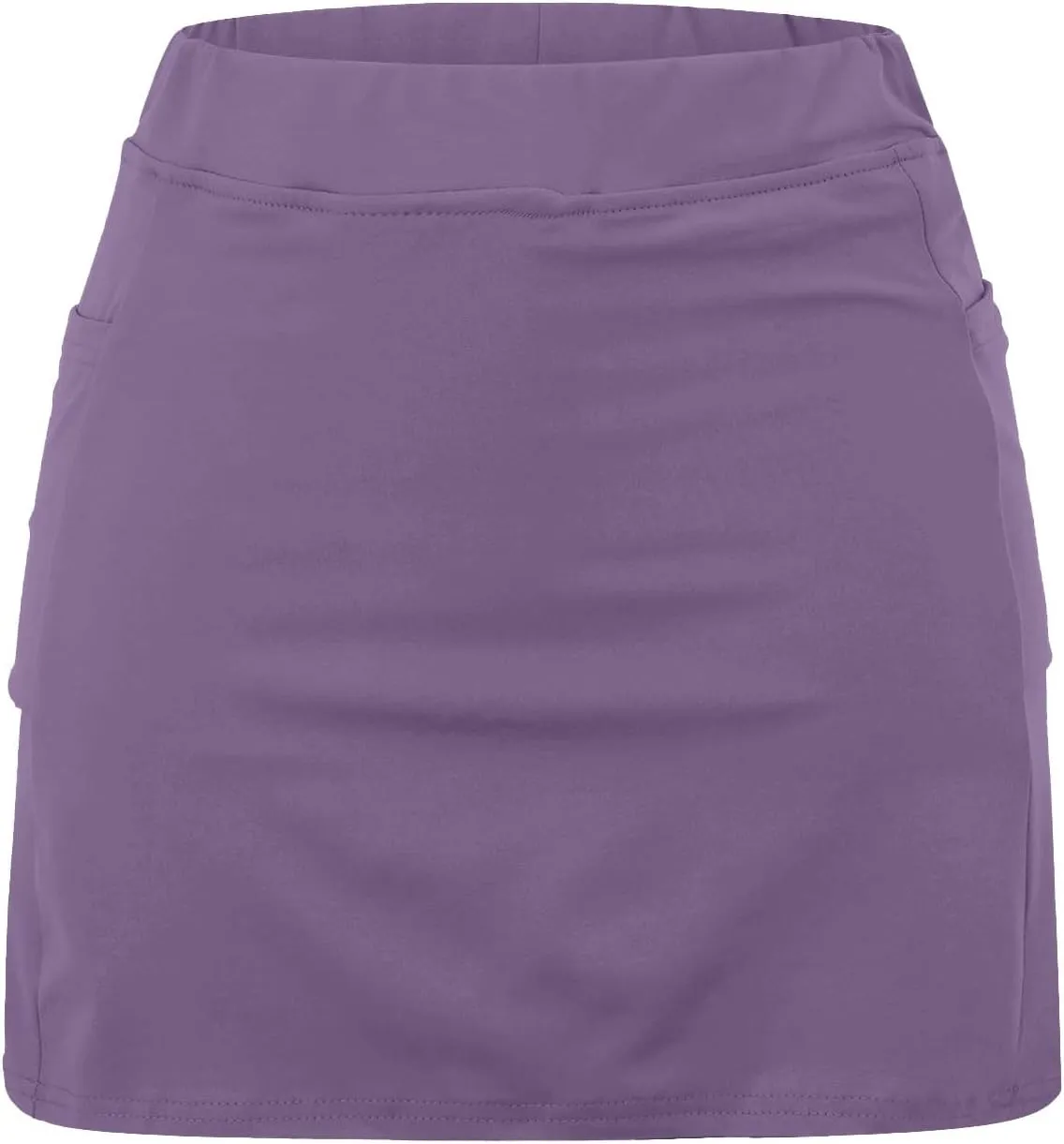 Women's Mini Skort High Waisted Pleated Tennis Skirts with Pockets Tummy Control Casual Golf Inner Shorts Athletic Running