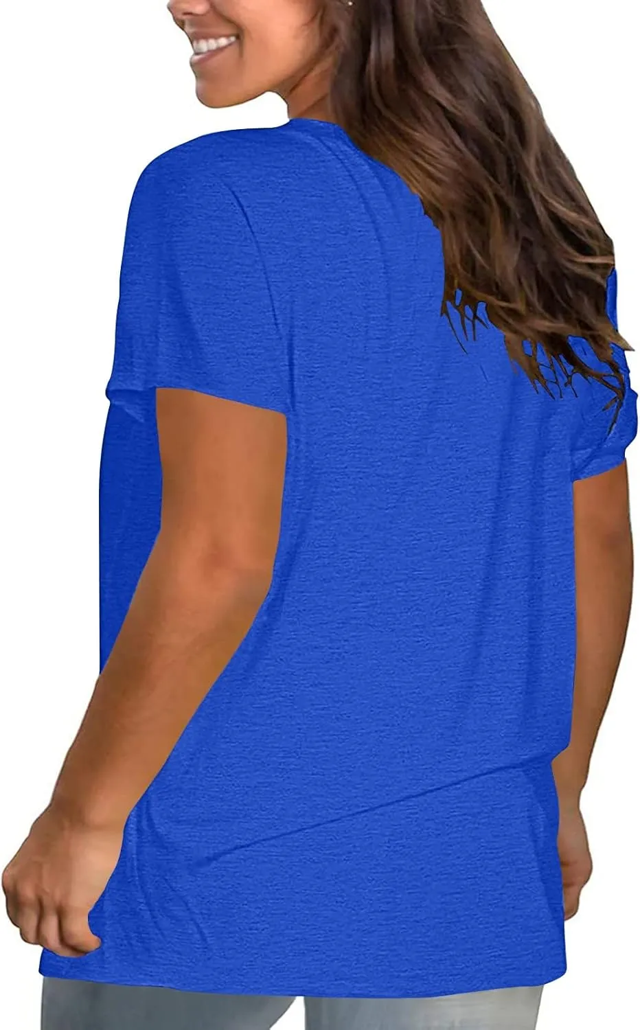Women's Oversized Cotton Tops Casual Short Sleeve T-Shirts Crew Neck Solid Pullover Loose Fit Tees Summer Fashion 2025
