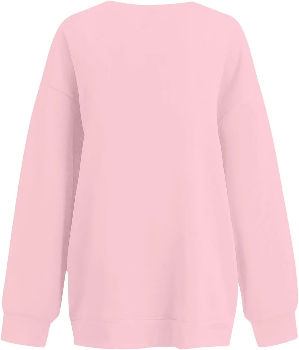 Womens Oversized Fleece Crew Neck Sweatshirts Long Sleeve Casual Pullover Plus Size Fall Sweatshirts