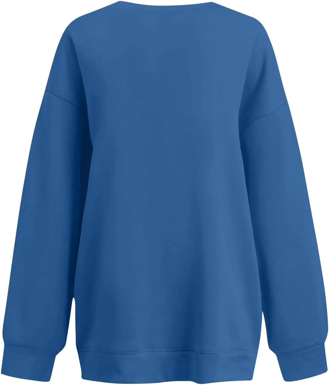 Womens Oversized Fleece Crew Neck Sweatshirts Long Sleeve Casual Pullover Plus Size Fall Sweatshirts