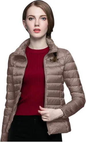 Women's Oversized Splice Quilted Puffer Jacket Plain Plain Baggy Lightweight Fashion Packable Puffer Jacket