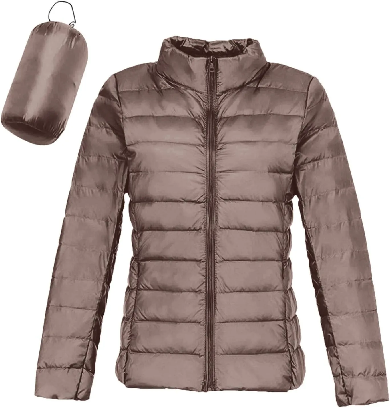 Women's Oversized Splice Quilted Puffer Jacket Plain Plain Baggy Lightweight Fashion Packable Puffer Jacket