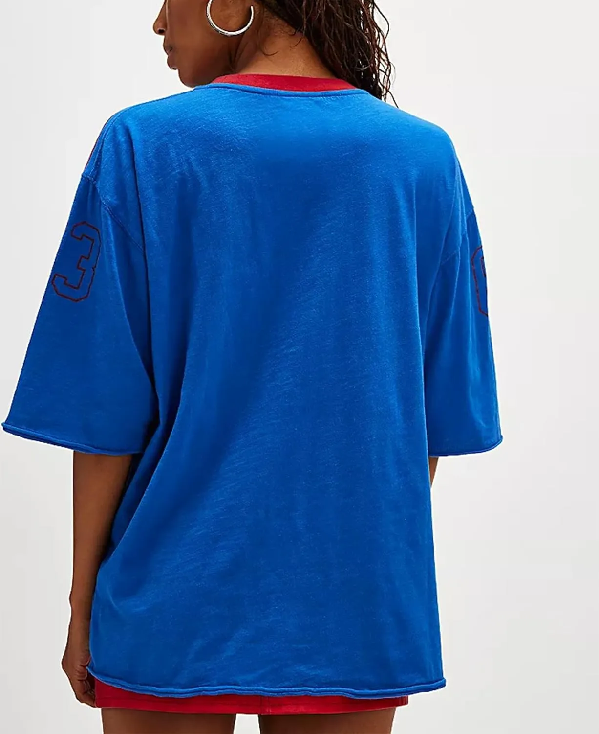 Womens Oversized Tshirt Graphic Tees Crew Neck Summer Short Sleeve Shirts Funny Letter Printed Loose Fit Y2k Trendy Tops