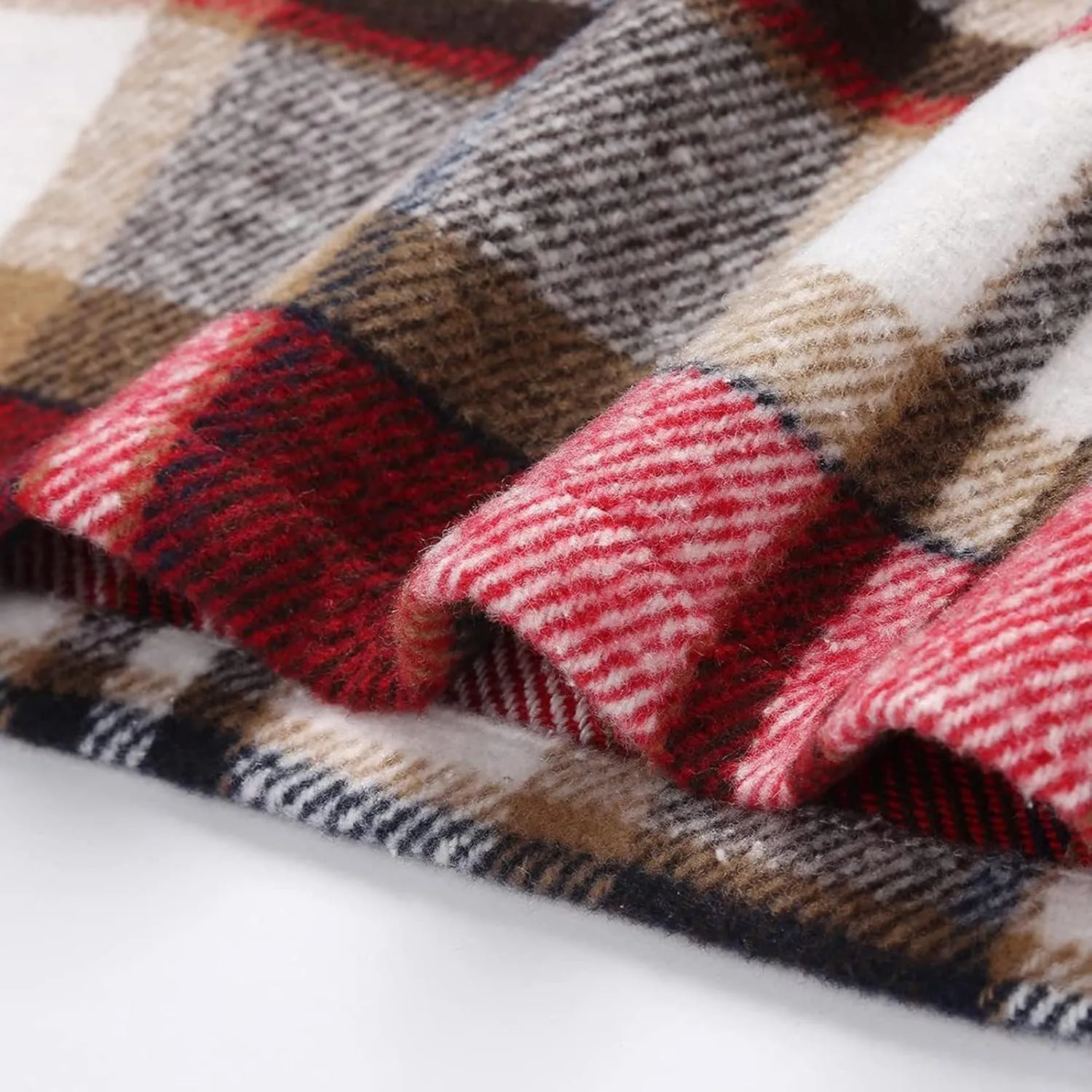 Womens Plaid Skirts Fall Winter Wool Bodycon Pencil Skirts Casual Tweed Trendy A Line Mini Skirts