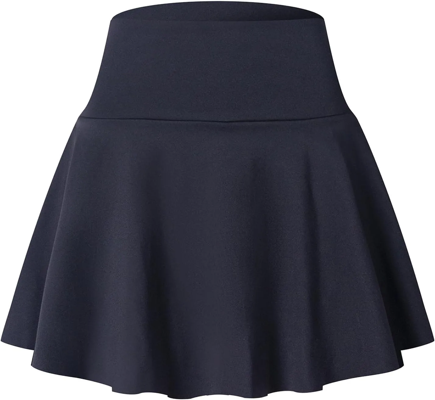 Women's Pleated Tennis Skorts Elastic High Waisted Casual Skirt Active Stretchy Mini Skirts Inner Shorts with Pockets