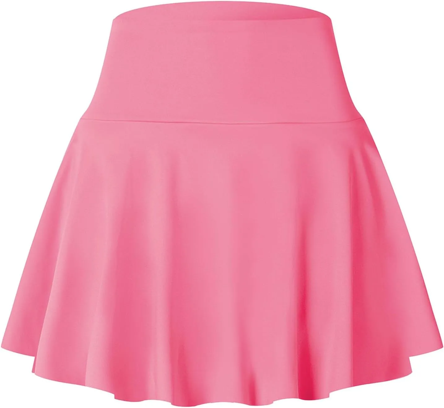 Women's Pleated Tennis Skorts Elastic High Waisted Casual Skirt Active Stretchy Mini Skirts Inner Shorts with Pockets