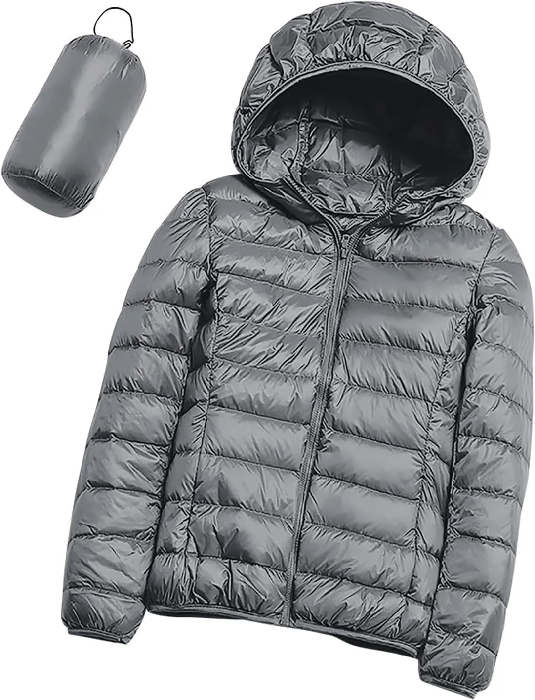 Womens Puffer Jacket with Hood Lightweight Packable Down Jacket Women Winter Puffer Jackets for Women Down Coat