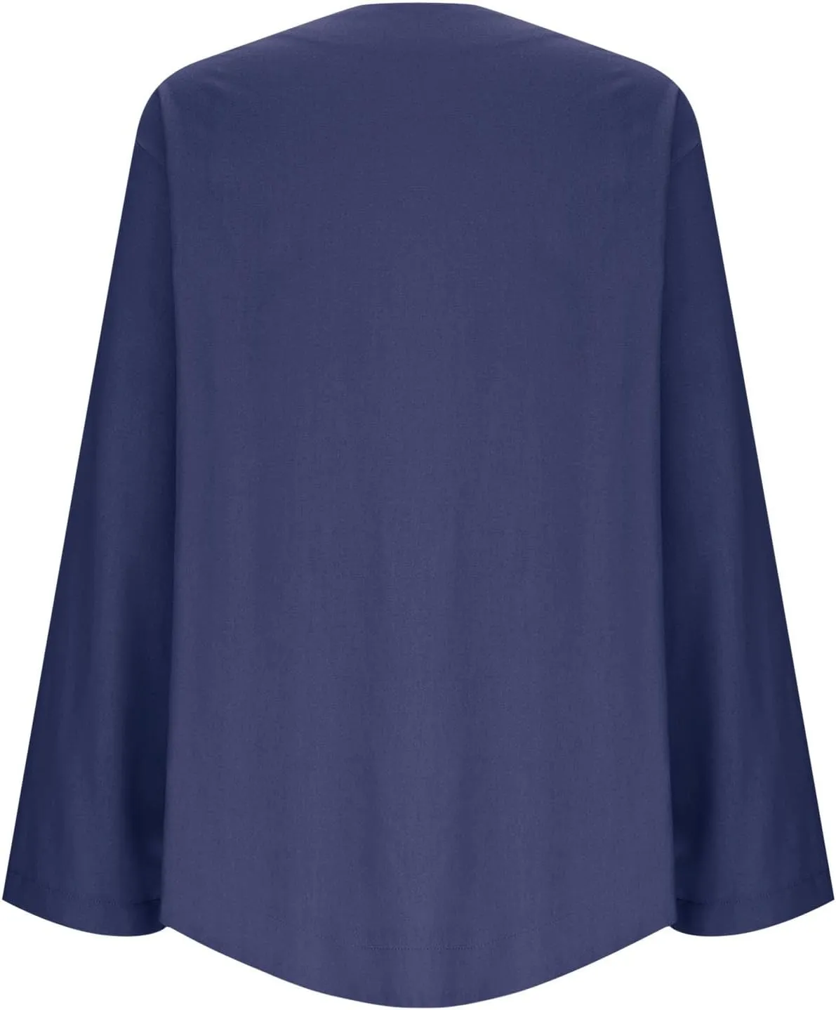 Womens Summer Cotton Linen Cardigans Lightweight Coverup Casual Loose Long Sleeve Open Front Shirt Tops Beach Cover Ups