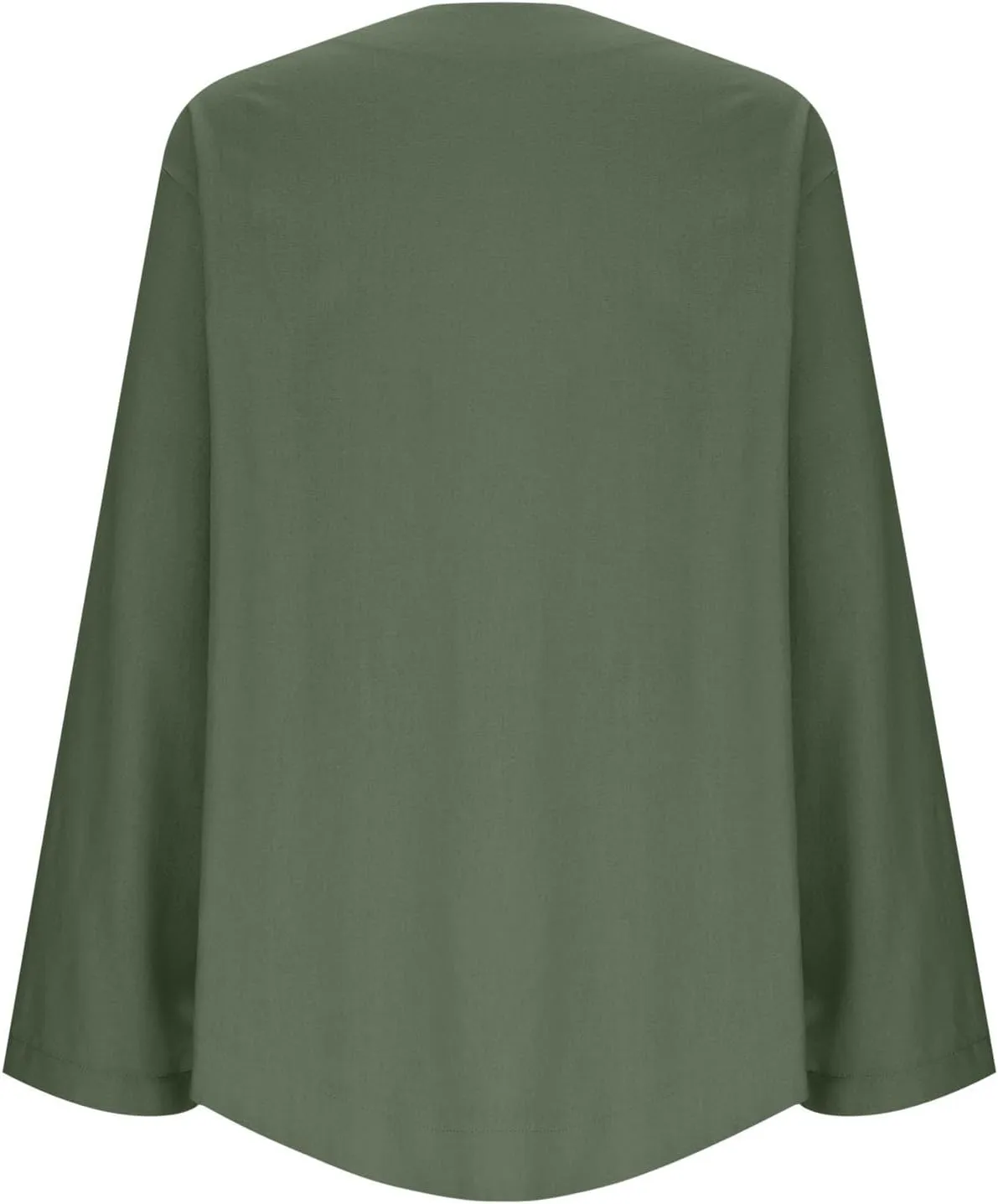 Womens Summer Cotton Linen Cardigans Lightweight Coverup Casual Loose Long Sleeve Open Front Shirt Tops Beach Cover Ups