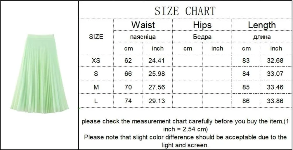Women's Summer Pleated Skirts Casual Side Zipper High Waist A-Line Solid Long Skirts