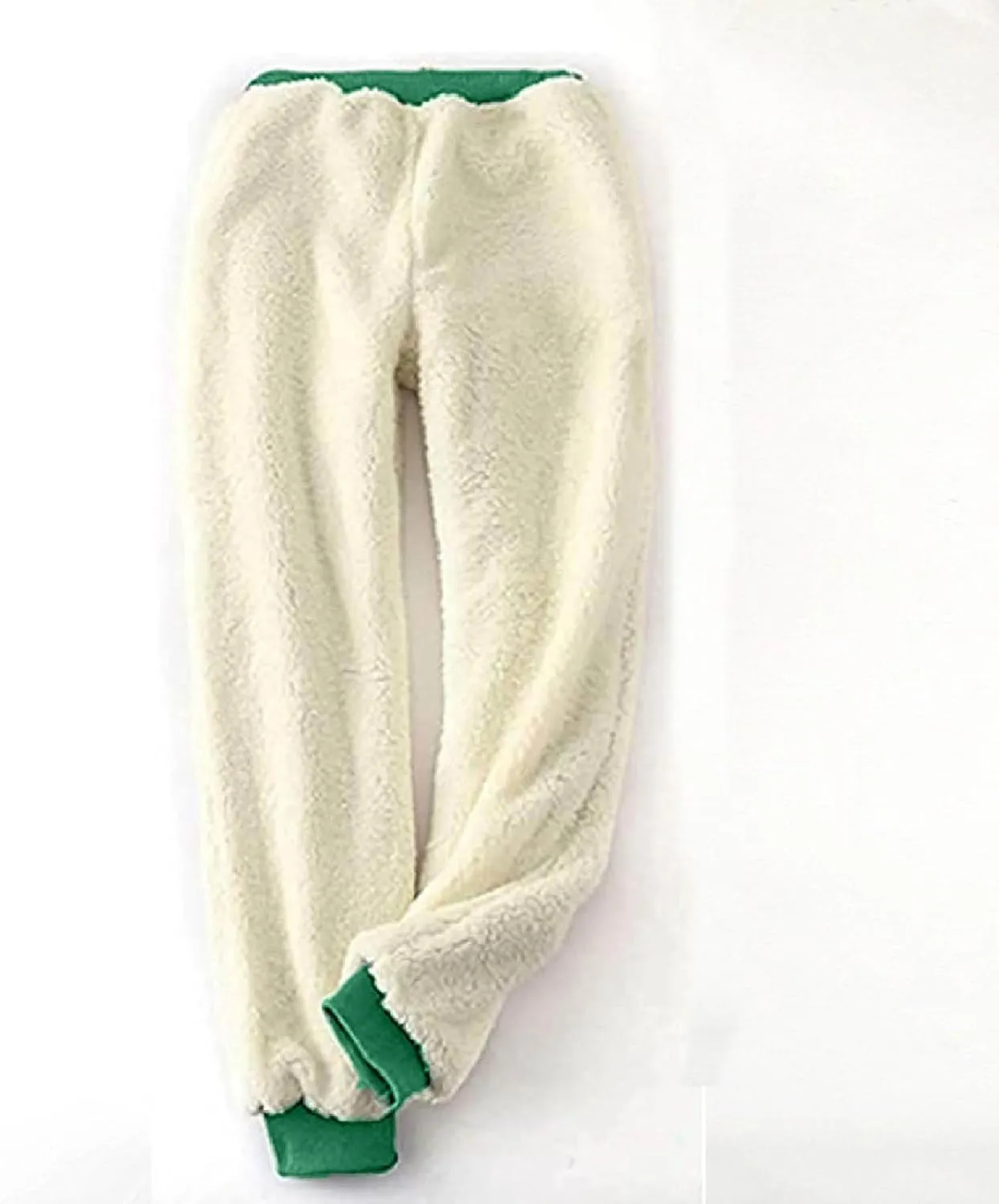Womens Sweatpants Fleece Sherpa Lined Pants with Pocket Soft Thermal Leggings Winter Warm Sherpa Lined Joggers