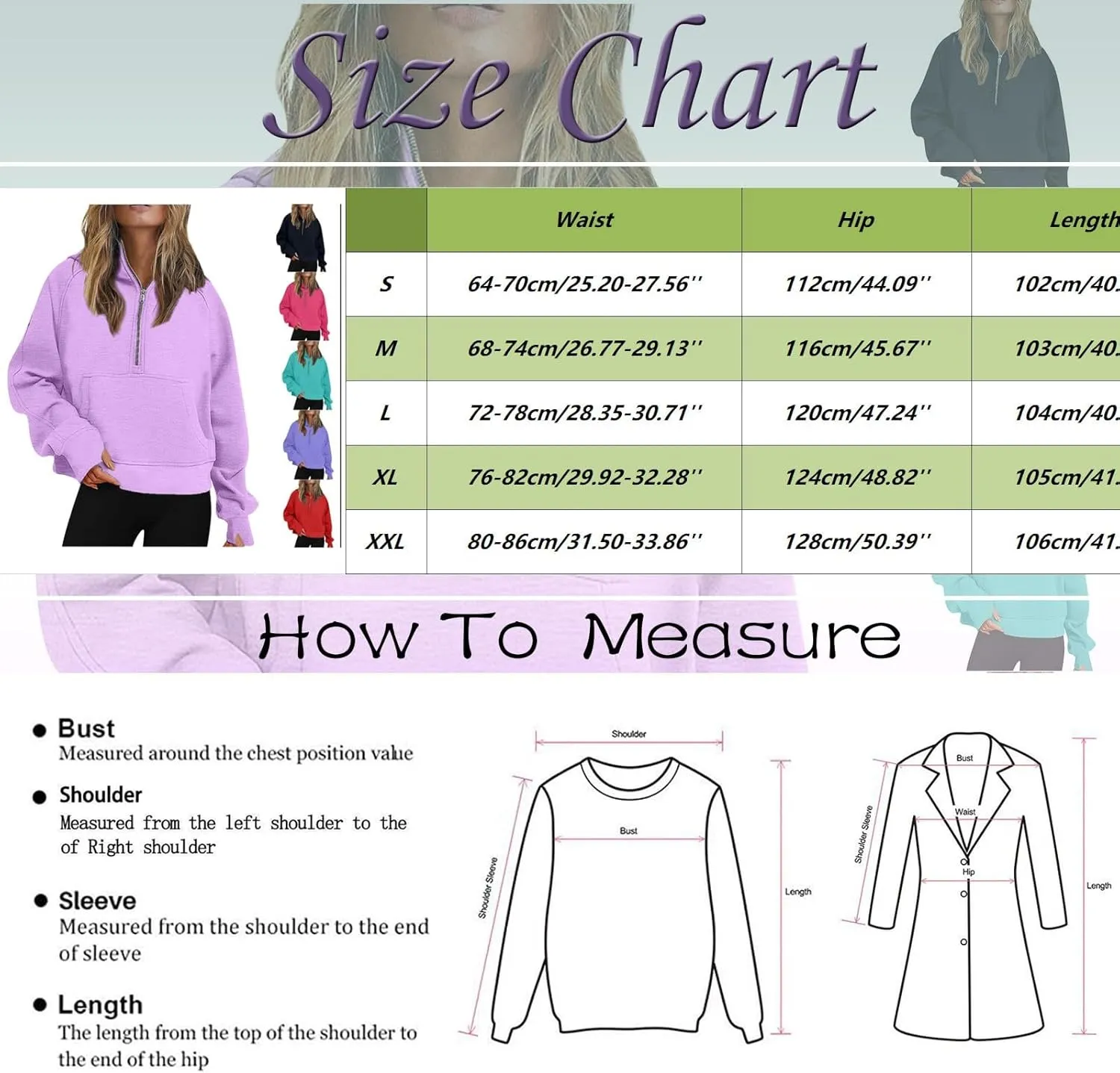 Womens Sweatshirt Womens Sweatshirts Half Zip Cropped Pullover Fleece Quarter Zipper Hoodies Fall Outfits