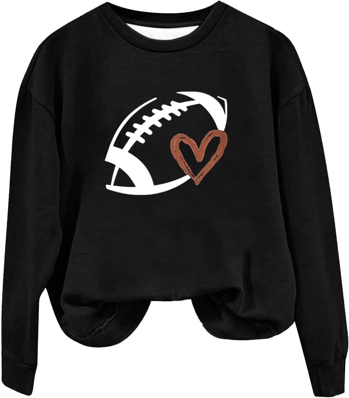 Womens Sweatshirts Fashion Print Cropped Hoodie Crewneck Long Sleeve Sweatshirts Hoodless Loose Fit Pullover Tops
