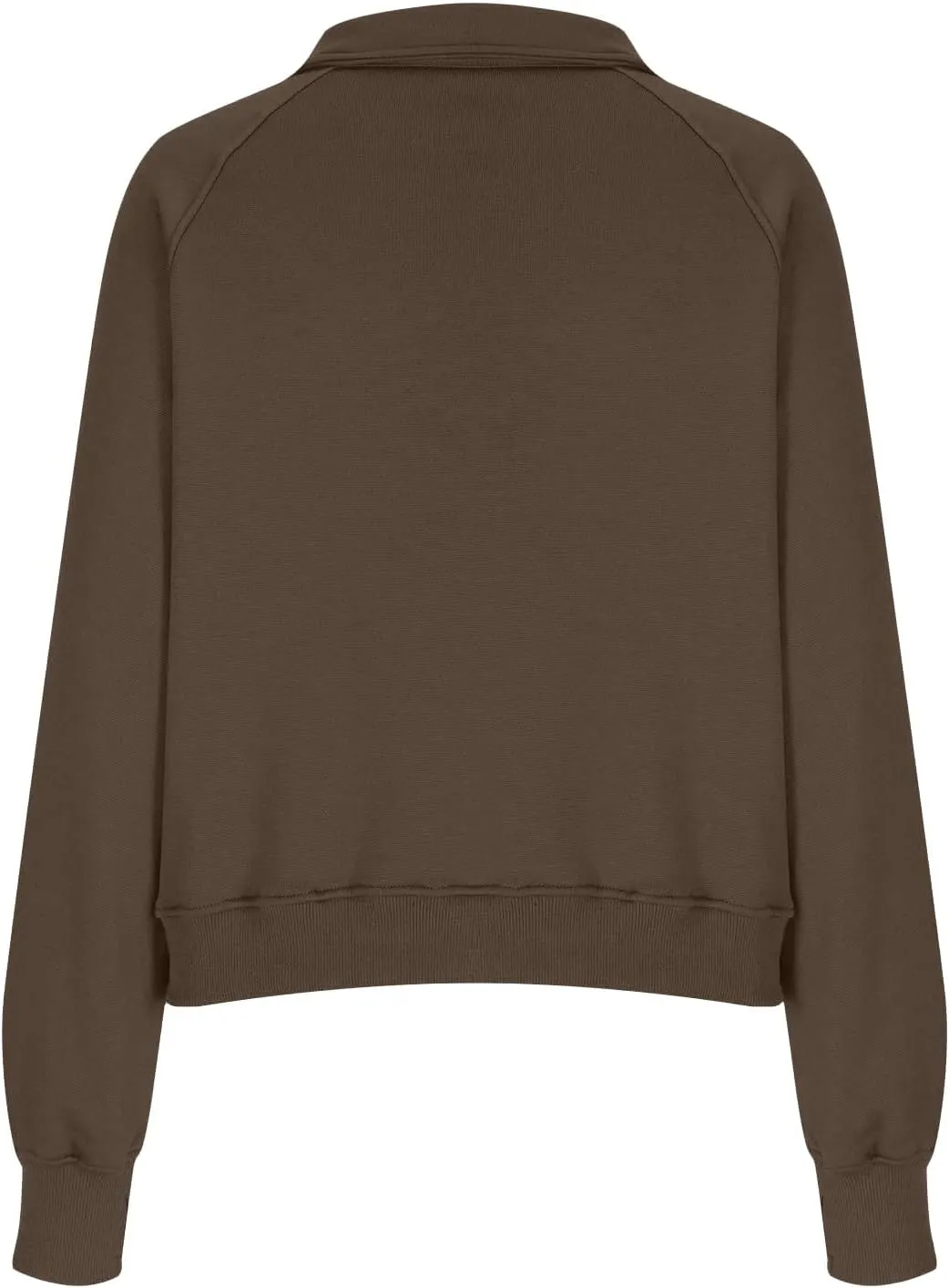 Womens Sweatshirts Half Zip Cropped Pullover Tops Quarter Zipper Tunics Fall Outfits Clothes Thumb Hole