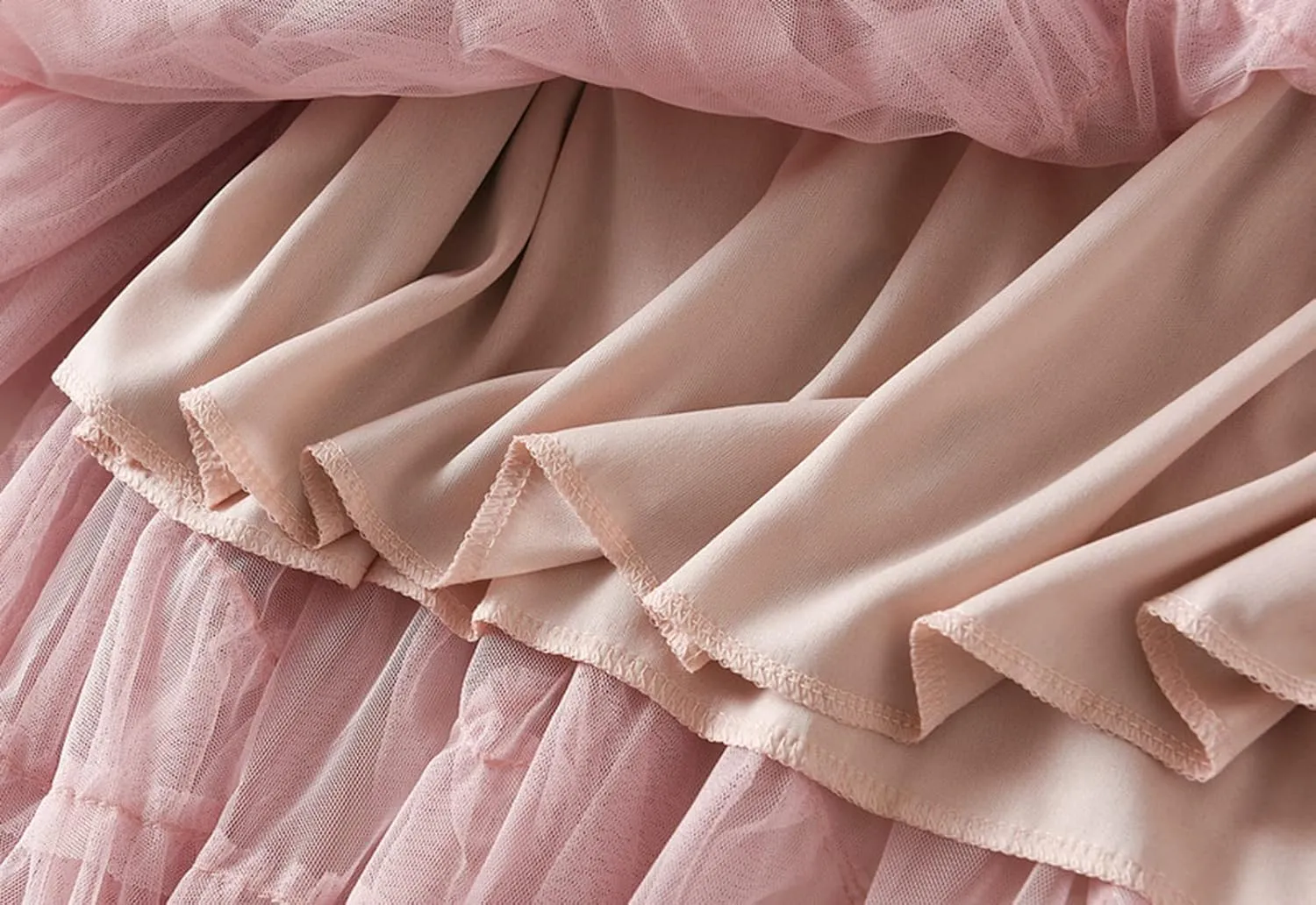 Women's Tulle Tutu Skirts Tiered Skirt Petticoat Elasticated Waist Pleated A Line Ruffles Skirts