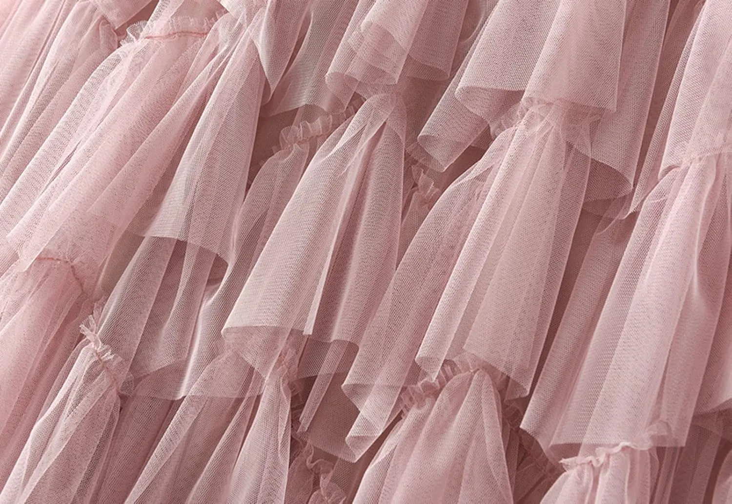 Women's Tulle Tutu Skirts Tiered Skirt Petticoat Elasticated Waist Pleated A Line Ruffles Skirts
