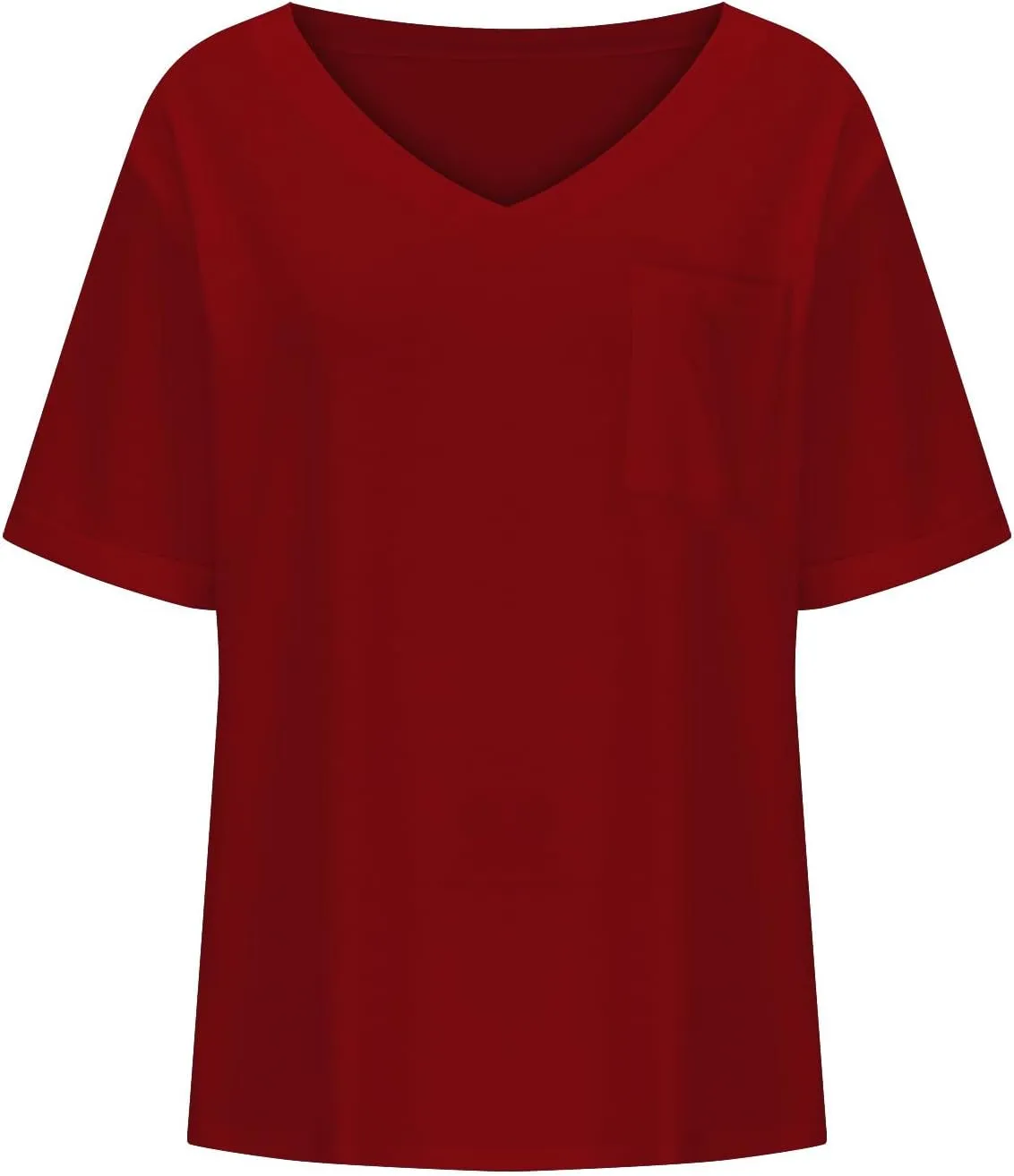 Women's V Neck T Shirts Trendy Tees Short Sleeve Summer Shirts Cute Casual Tops Loose Fit Tshirts Comfy Cruise Wear