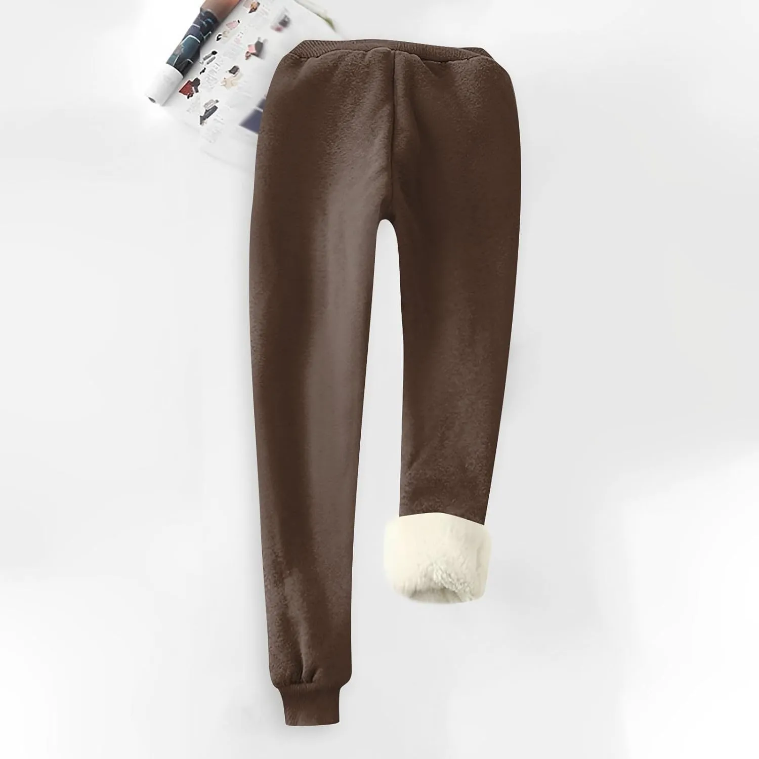 Women's Warm Sherpa Lined Athletic Sweatpants Jogger Fleece Pants