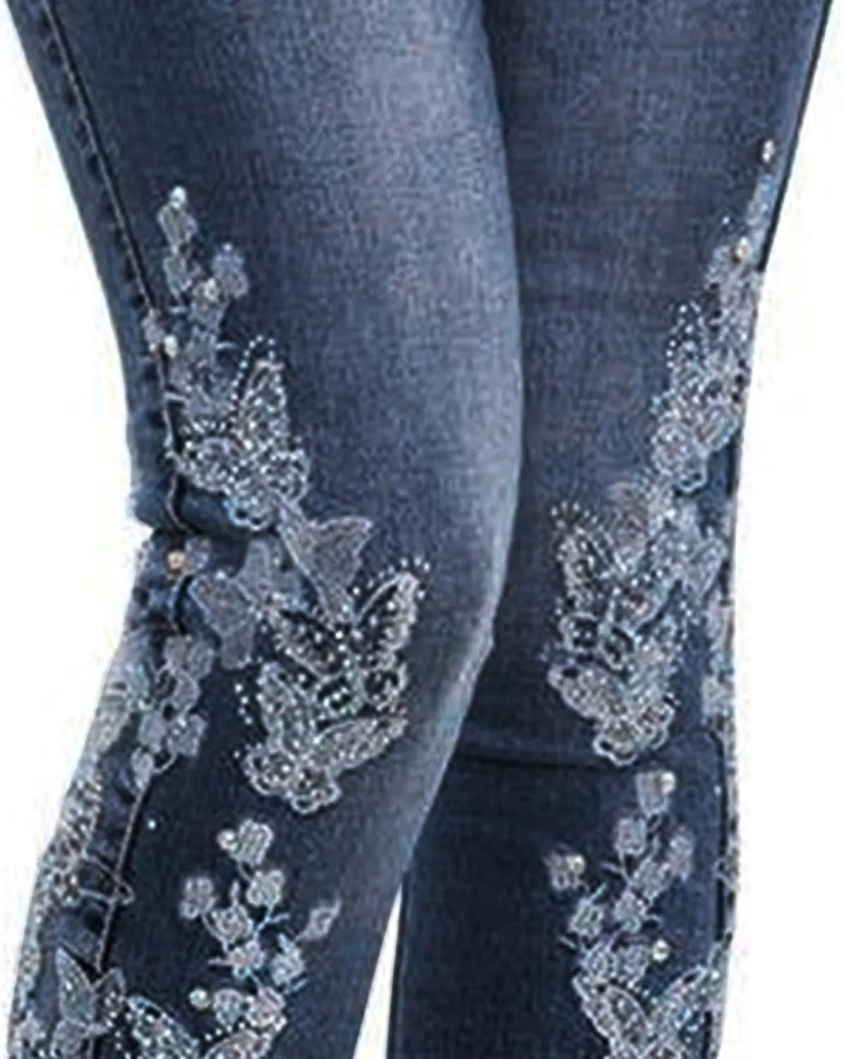 Women's Wedgie Straight Jeans Slim Embroidered Jeans Cropped Denim Pants Jeans Women Tall Womens Womens Jeans High